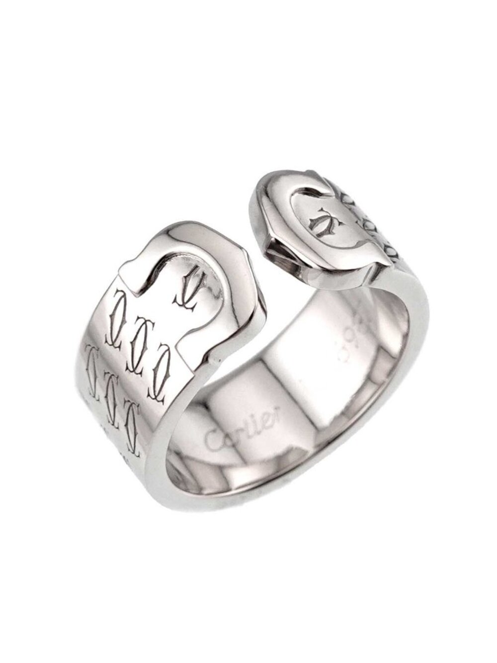 Cartier C2 49 Ring 18k WG White Gold 750 2C Christmas Limited 2C - Picture 6 of 10
